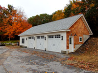 Rustic Detached Garage with Cedar Shingles